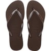 Havaianas Parmakarası Terlik Slim Logo Metallic Dark Brown_4119875-0727