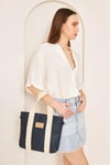 Pupba Omuz Çantası Yaga Tote Bag Lacivert_PUPTOTELACİ