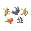 Kikkerland Cat Yoga Magnets-Buzdolabı Magneti Kediler_MG89