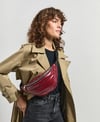 Wouf Bel Çantası Waist Bag Quilted Line Burgundy Glossy_WWQ240040