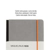 Miquelrius Notebook 1839 - Retro Gri Sert Kapak Çizgisiz Defter_MR8279