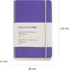 Miquelrius Notebook 1839 - Retro Sert Kapak Çizgisiz Defter Mor_MR8277