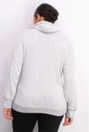 Champion Kapüşonlu Sweatshirt Drawstrings Graphic Gri_110179-S18-EZ009