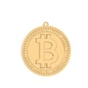 Chocli 18 Ayar Altın Kaplama Kolye Bitcoin_CH0506