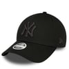 New Era Kadın Şapka New York Yankees Metallic Logo Black_60435260-990