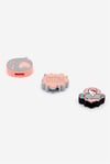 Kipling Fermuar Süsü Reflective 3'lü Set Gümüş / Pembe_K0010755P