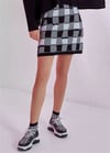 Knits Triko Mini Etek Dama Desenli_20010029
