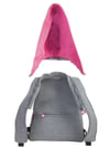 Morikukko Grey Basic Fuchsia Çıkabilir Kapüşonlu Sırt Çantası_MK-GFL