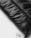 Wouf Clutch, El Çantası Pouch Quilted Line Black Glossy_MLQ230046