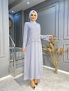  NEVON 6245 ÖZEL TASARIM TAŞ İŞLEME DETAYLI ÖNÜ ŞİFON ABİYE 