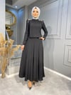 52540 ÖZEL TASARIM TAŞ İŞLEME DETAYLI ETEKLİ TAKIM