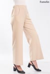 FAMELİN 1570 GENİŞ PAÇA LÜKS KREP PANTALON