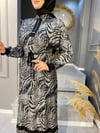 Famelin 70013 Yünlü Triko Kışlık Elbise