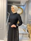 FAMELİN 7613-L Pilise ve Payet Detay Elbise