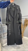 NEON 4507 ÖZEL KOLEKSİYON TAMAMEN TAŞ İŞLEMELİ LÜKS ORGANZE ABAYA TAKIM MODELİMİZ