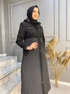 NEVON 0001 KAŞE DETAYLI KAPİTONE KABAN