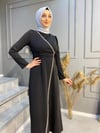 NEVON 1022 Taş Detaylı Abiye Elbise 
