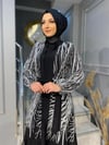 NEVON 133 TAMAMEN SİM BASKI TASARIM KAT KAT ABAYA TAKIM
