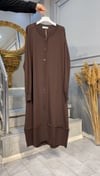 NEVON 147 MERSERİZE KABARTMALI TAM BOY HIRKA