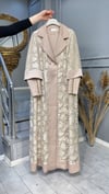 NEVON 2006 KOLU TAŞ İŞLEME DETAYLI PREMİUM LÜKS 2'Lİ ABAYA TAKIM 