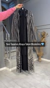 NEVON 23134 TAMAMEN SİM BASKI TASARIM ABAYA TAKIM