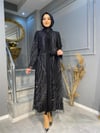 NEVON 23Y132 TAMAMEN SİM BASKI TASARIM ABAYA TAKIM