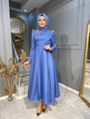 NEVON 2855 OMZU TAŞ İŞLEMELİ JAKARLI SATEN ABİYE 