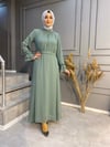 NEVON 3023 Pilise ve Taş Detaylı Yazlık Harika Abiye Elbise
