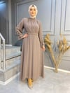 NEVON 3023 Pilise ve Taş Detaylı Yazlık Harika Abiye Elbise