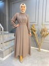 NEVON 3023 Pilise ve Taş Detaylı Yazlık Harika Abiye Elbise
