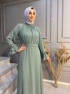 NEVON 3023 Pilise ve Taş Detaylı Yazlık Harika Abiye Elbise