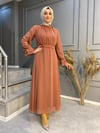 NEVON 3023 Pilise ve Taş Detaylı Yazlık Harika Abiye Elbise
