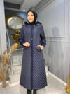 NEVON 3825 TAMAMEN KAPİTONE KÜRK DETAYLI KABAN 