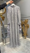 NEVON 439 TAŞ İŞLEMELİ VE BAĞLAMA DETAYLI LÜKS ABİYE 