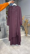 NEVON 4412 TAŞ İŞLEME VE PİLİSE DETAYLI ABİYE ELBİSE
