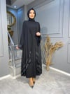 NEVON 4416 SİM DETAYLI ŞİFON ABAYA TAKIM