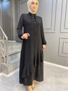 NEVON 4480  Çıtır Puantiye Desenli Çok Şık Elbise