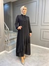 NEVON 4480  Çıtır Puantiye Desenli Çok Şık Elbise
