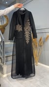 NEVON 45859 İTHAL PREMİUM FİLE VE TAŞ İŞLEMELİ LÜKS ABAYA TAKIM