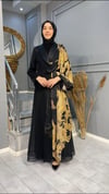 NEVON 46925 İTHAL PREMİUM GOLD VARAK DETAYLI LÜKS ABAYA TAKIM 