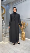 NEVON 5118 TAŞ İŞLEMELİ KREP ABAYA TAKIM