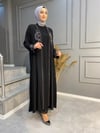 Nevon 517 Taş İşlemeli Abaya 2'li Takım
