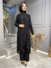 NEVON 5206 PUL PAYET İŞLEMELİ 3'LÜ PANTOLONLU TAKIM 
