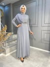NEVON 563 ÖNÜ ŞİFON VE TAŞ İŞLEMELİ LÜX SİMLİ  ABİYE 