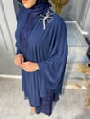 NEVON 622 SİM DETAYLI ŞİFON PELERİNLİ LÜKS ABİYE