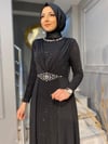 NEVON 627 TAŞ İŞLEME DETAYLI SİM BASKI KUMAŞ LÜKS ABİYE