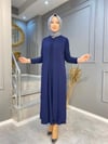 NEVON 647 PLİSELİ PELERİNLİ ELBİSE