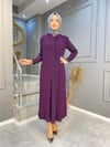 NEVON 647 PLİSELİ PELERİNLİ ELBİSE