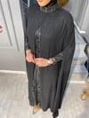 NEVON 656 TAMAM SİM BASKI LÜKS KUMAŞ ÜZERİ PELERİNLİ ABİYE