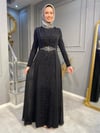 NEVON 687LD ÖZELTASARIM LEOPAR DESENLİ SİM BASKI ABİYE 